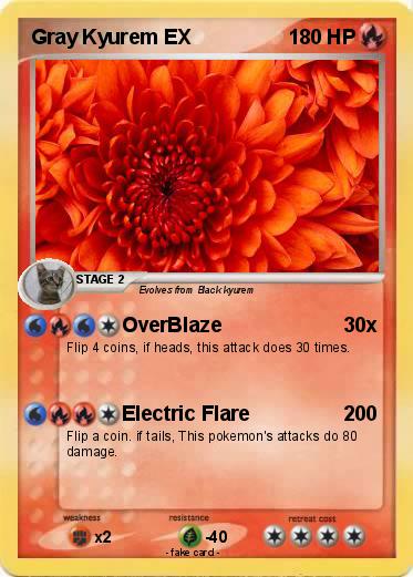 Pokemon Gray Kyurem EX