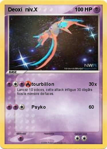 Pokemon Deoxi  niv.X