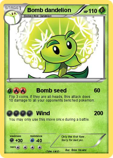 Pokemon Bomb dandelion