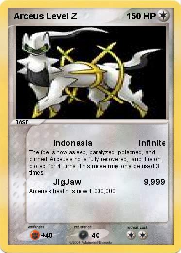 Pokemon Arceus Level Z                                                            