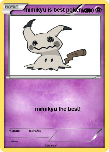 Pokemon mimikyu is best pokemon