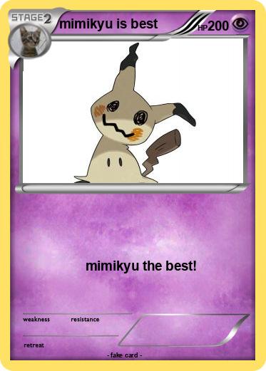 Pokemon mimikyu is best
