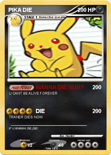 Pokemon PIKA DIE