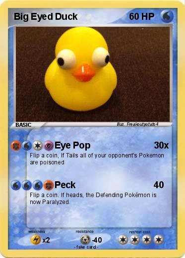Pokemon Big Eyed Duck