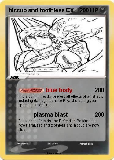 Pokemon hiccup and toothless EX