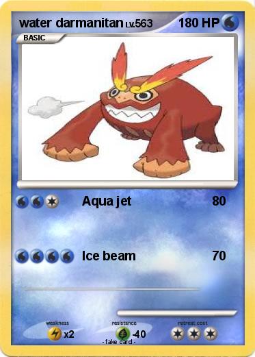 Pokemon water darmanitan