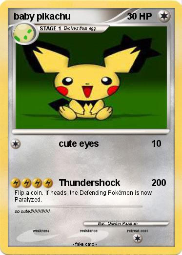 Pokemon baby pikachu
