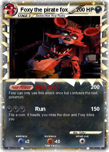 Pokemon Foxy the pirate fox