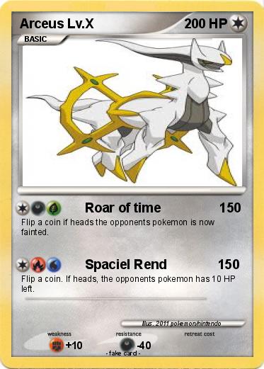 Pokemon Arceus Lv.X