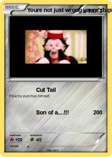 Pokemon Youre not just wrong youre stupid