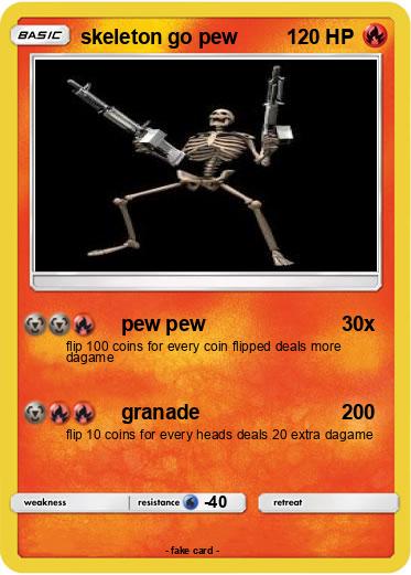 Pokemon skeleton go pew