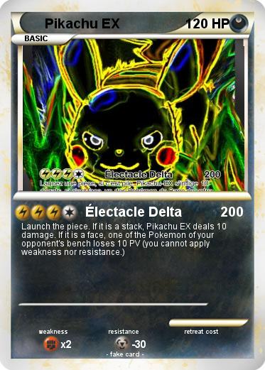 Pokemon Pikachu EX