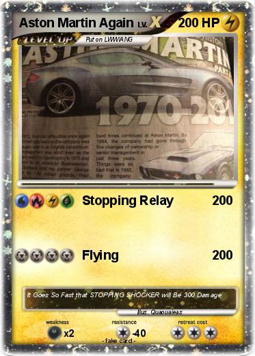 Pokemon Aston Martin Again