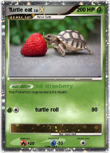 Pokemon Turtle eat