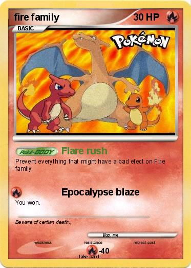 Pokemon fire family