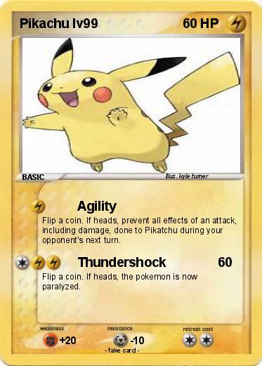 Pokemon Pikachu lv99