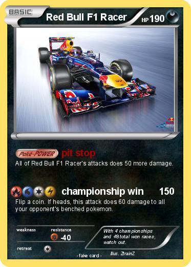 Pokemon Red Bull F1 Racer