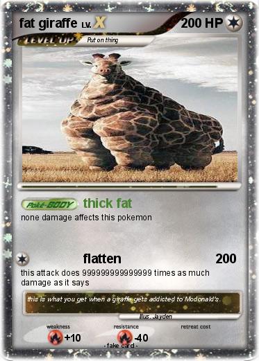 Pokemon fat giraffe