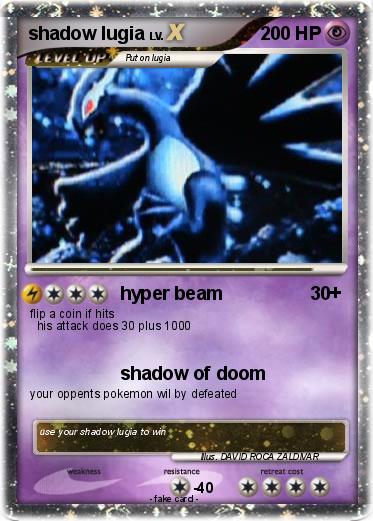 Pokemon shadow lugia