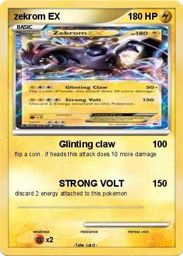 Pokemon zekrom EX