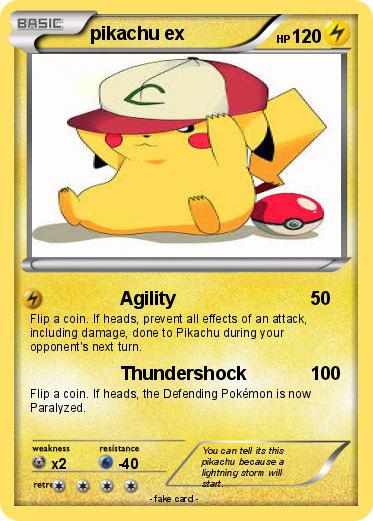 Pokemon pikachu ex