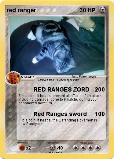 Pokemon red ranger