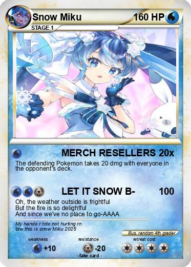 Pokemon Snow Miku