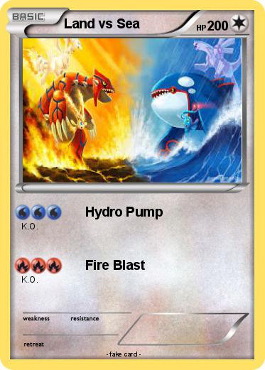 Pokemon Land vs Sea