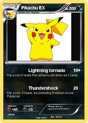 Pokemon Pikachu EX