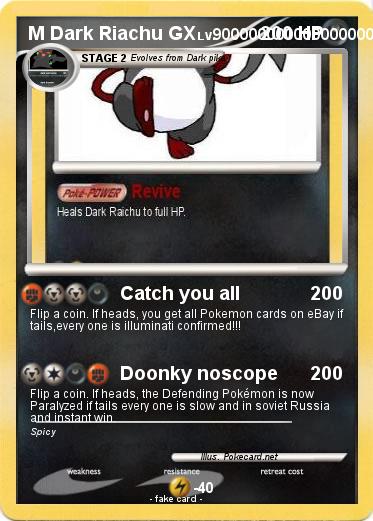Pokemon M Dark Riachu GX
