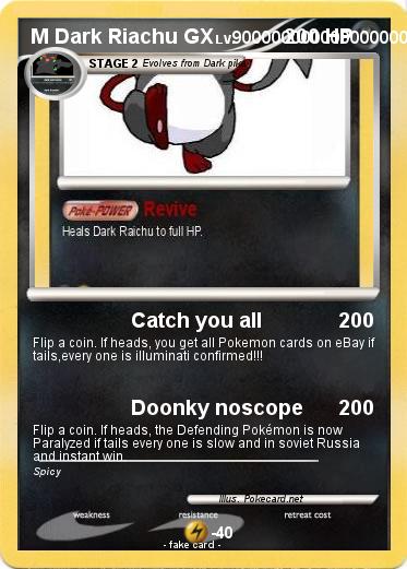 Pokemon M Dark Riachu GX