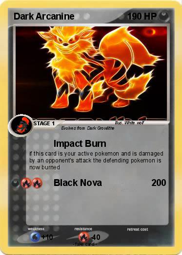 Pokemon Dark Arcanine