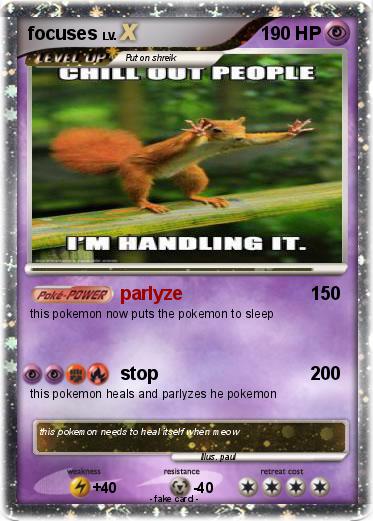 Pokemon focuses