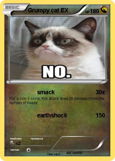 Pokemon Grumpy cat EX