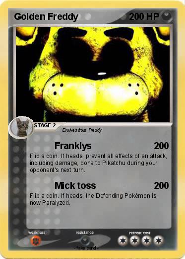 Pokemon Golden Freddy