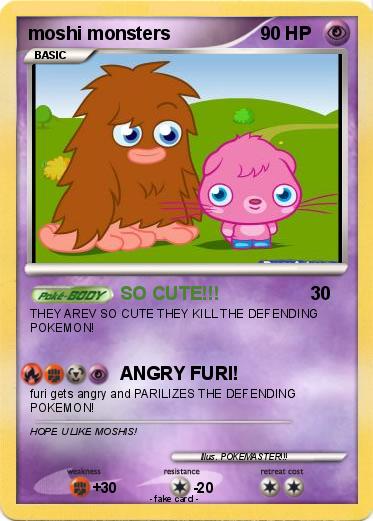Pokemon moshi monsters