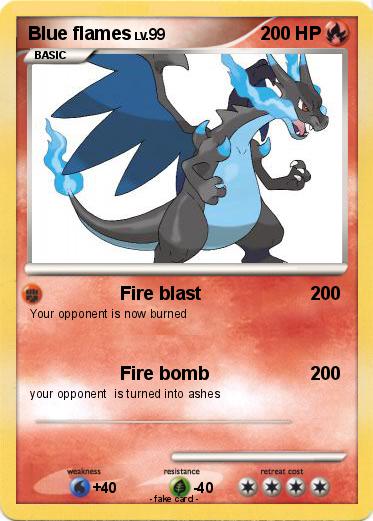 Pokemon Blue flames