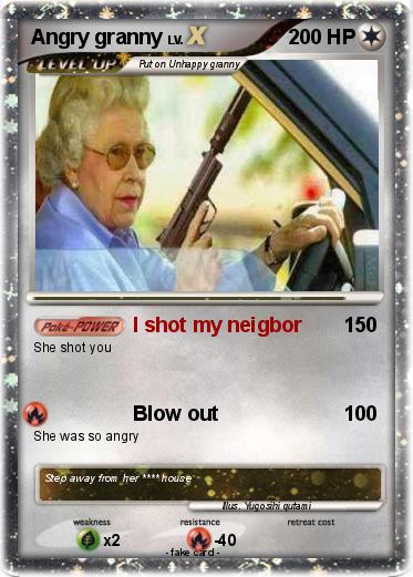 Pokemon Angry granny