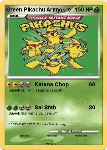 Pokemon Green Pikachu Army