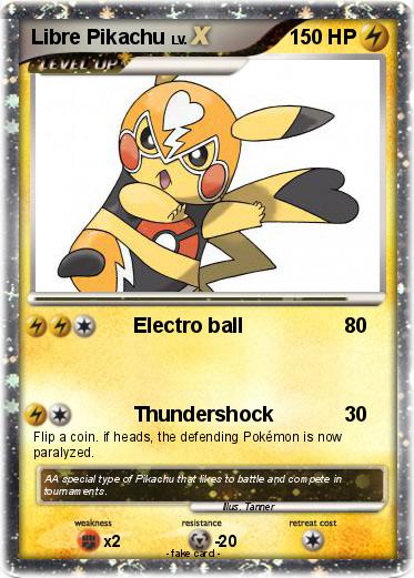 Pokemon Libre Pikachu