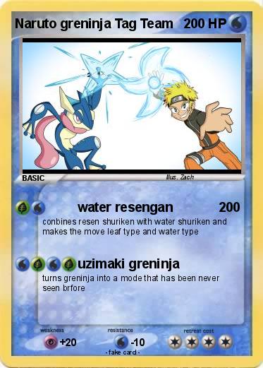 Pokemon Naruto greninja Tag Team