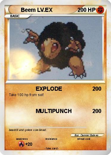 Pokemon Beem LV.EX
