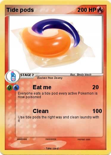 Pokemon Tide pods
