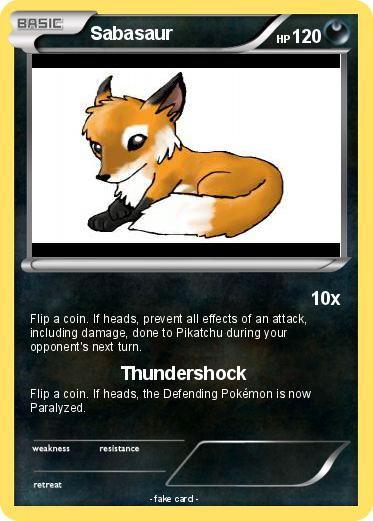 Pokemon Sabasaur