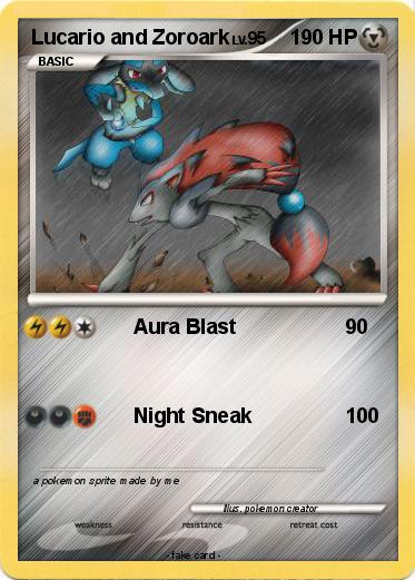 Pokemon Lucario and Zoroark