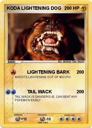 Pokemon KODA LIGHTENING DOG