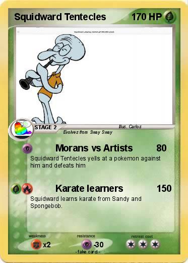 Pokemon Squidward Tentecles