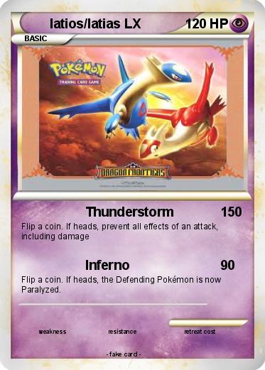 Pokemon latios/latias LX