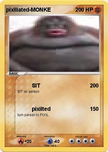 Pokemon pixillated-MONKE