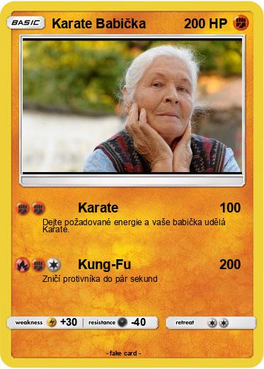 Pokemon Karate Babička